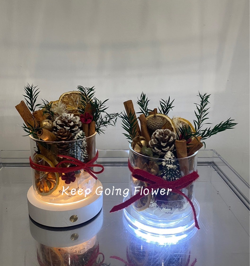 ▌CEPG-007 ▌永生花-聖誕肉桂精緻香薰杯