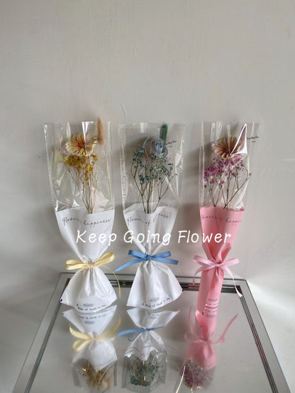 ▌GSS-003 ▌索拉(擴香)花-各色系單朵英文字花束