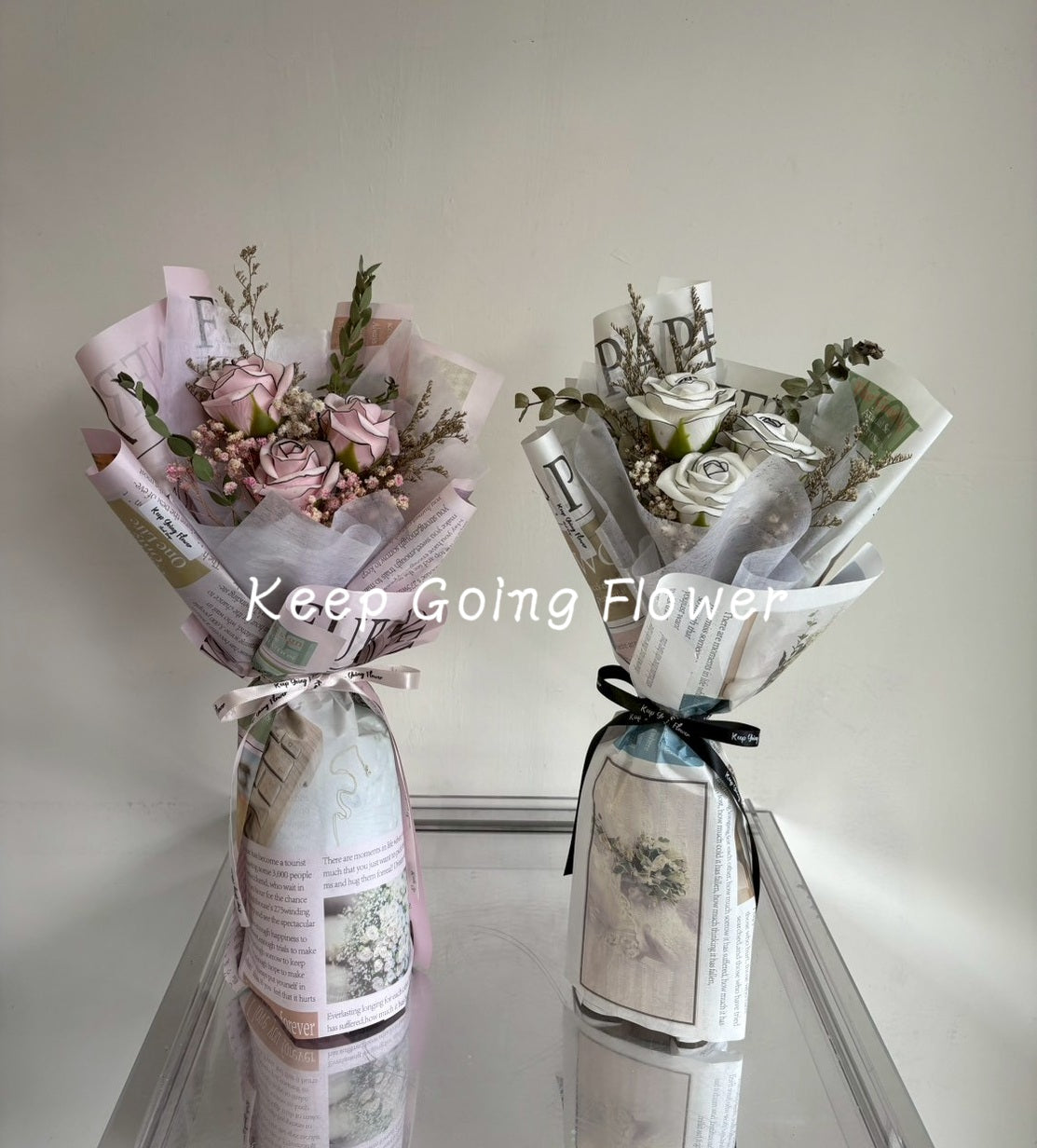 ▌SAEPB-R007 ▌香皂花-香雅玫語(小香風)精緻花束(S)