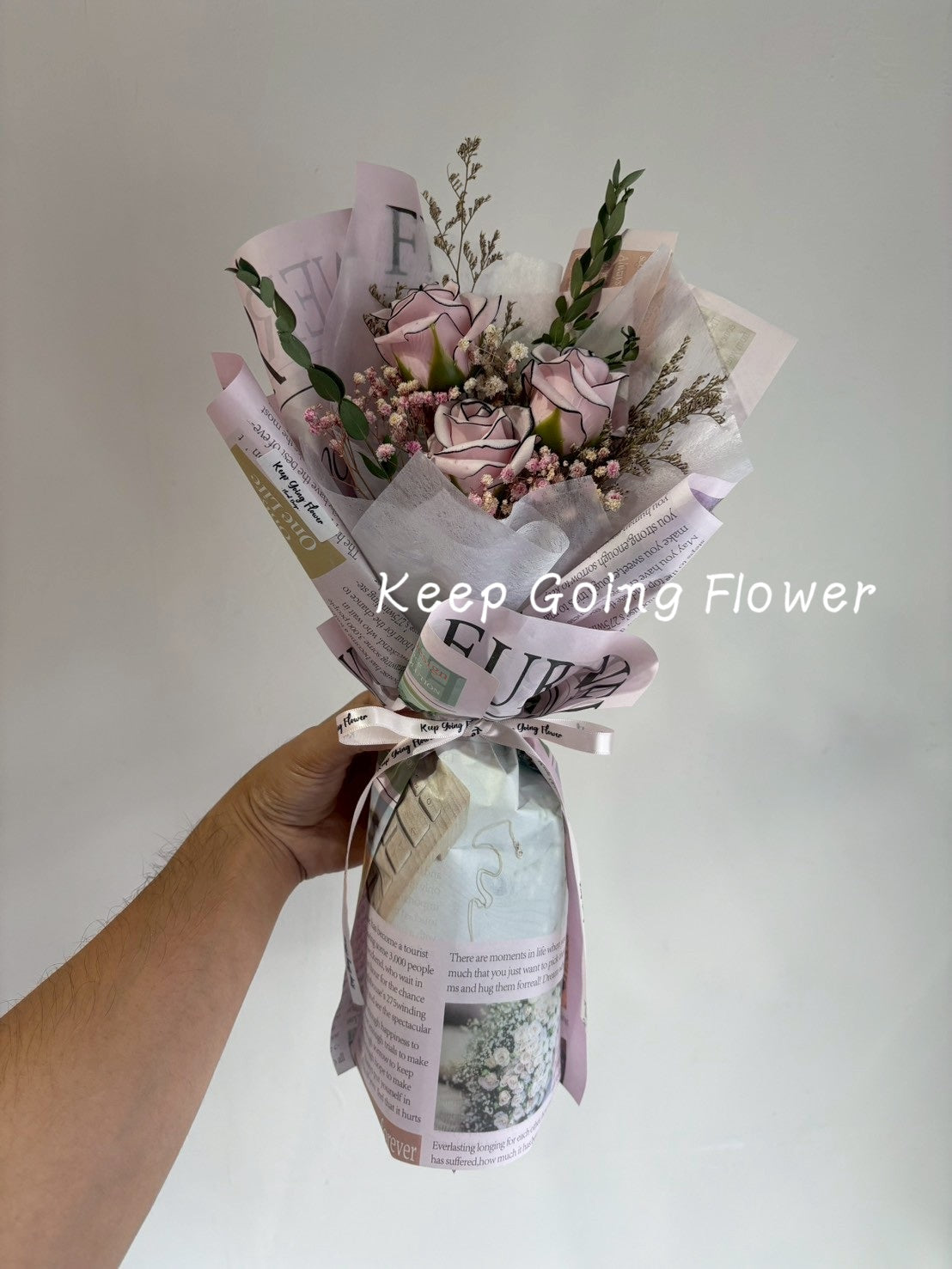 ▌SAEPB-R007 ▌香皂花-香雅玫語(小香風)精緻花束(S)