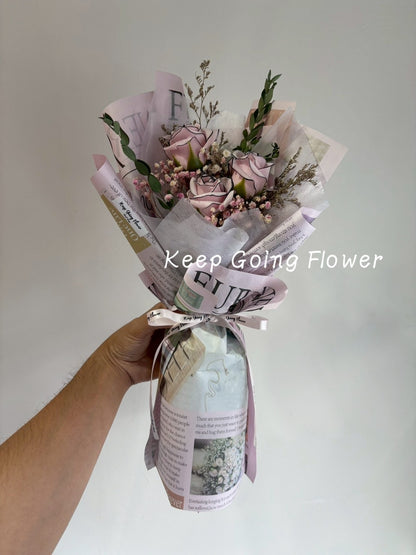 ▌SAEPB-R007 ▌香皂花-香雅玫語(小香風)精緻花束(S)