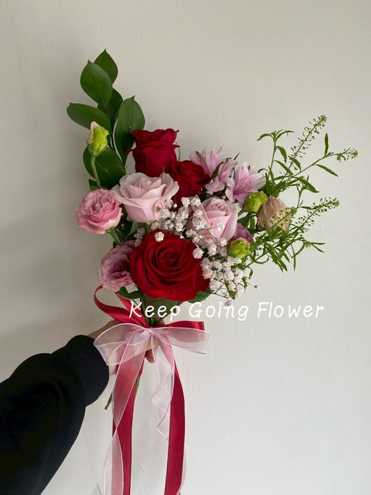 ▌FEB-010 ▌鮮花-緋紅之契精緻捧花