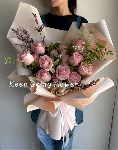 ▌FEPB-031 ▌鮮花-糖色綿語精緻花束