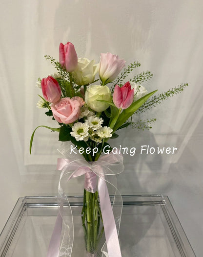 ▌FEB-006 ▌鮮花-柔粉誓言精緻捧花