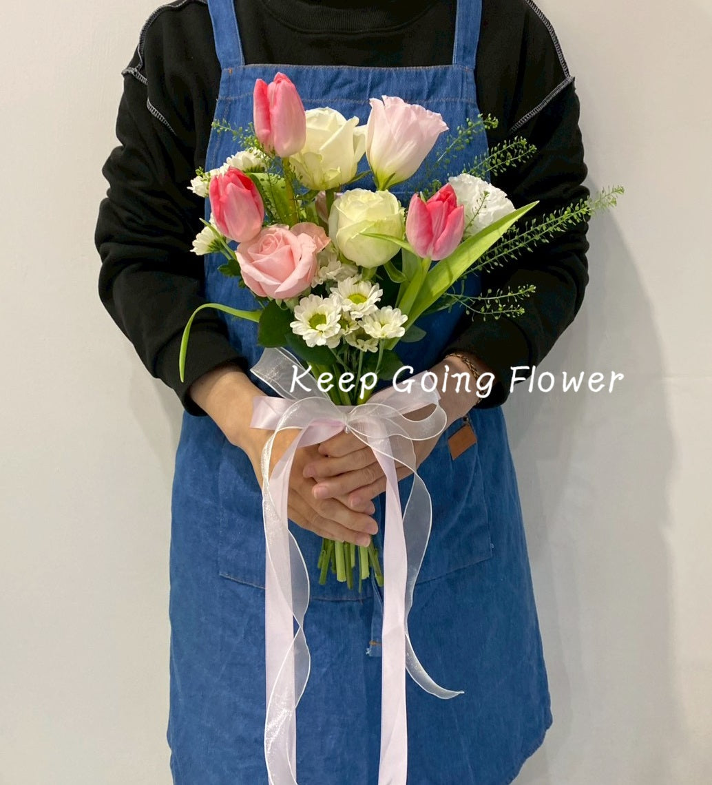 ▌FEB-006 ▌鮮花-柔粉誓言精緻捧花