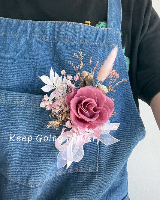 ▌IC01 ▌永生花-霧粉之戀精緻胸花